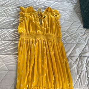 Yellow Lulu’s Dress with Gold Accents